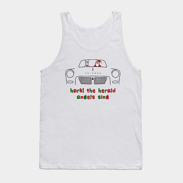 Triumph Herald classic British car Christmas special edition Tank Top by soitwouldseem